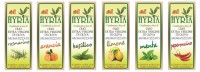 Bottiglia vetro scuro Condimento a base di Olio Extravergine di Oliva aromattizzato all' Arancia , Limone ,Pepe, Rosmarino,Basilico,Menta,Peperoncino- Cl. 250
